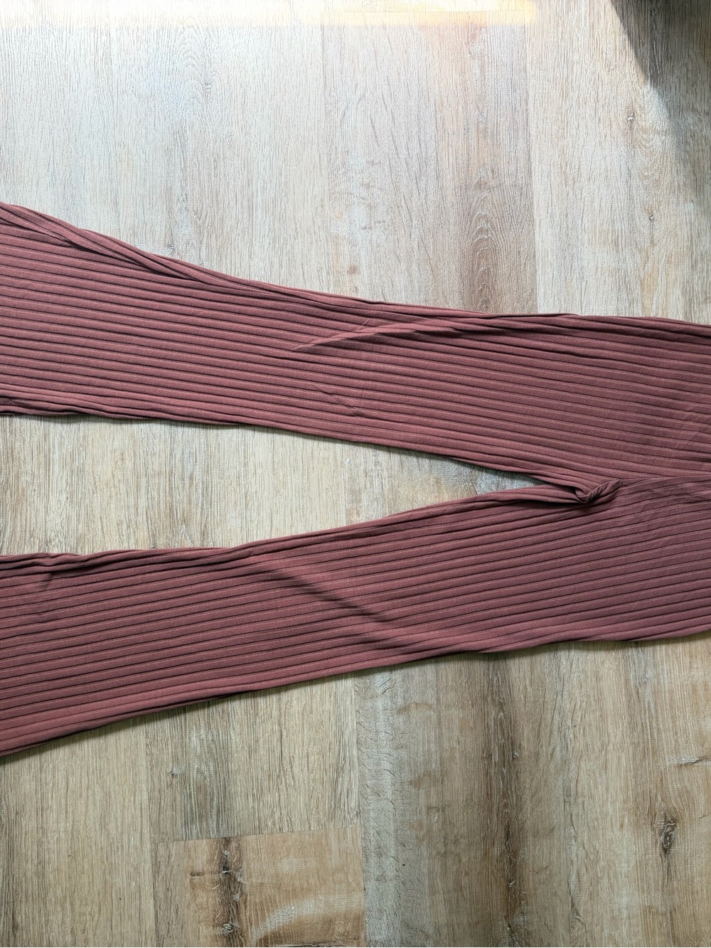 Forever21 Ribbed Flare Pants in Rust - Picture 3 of 3